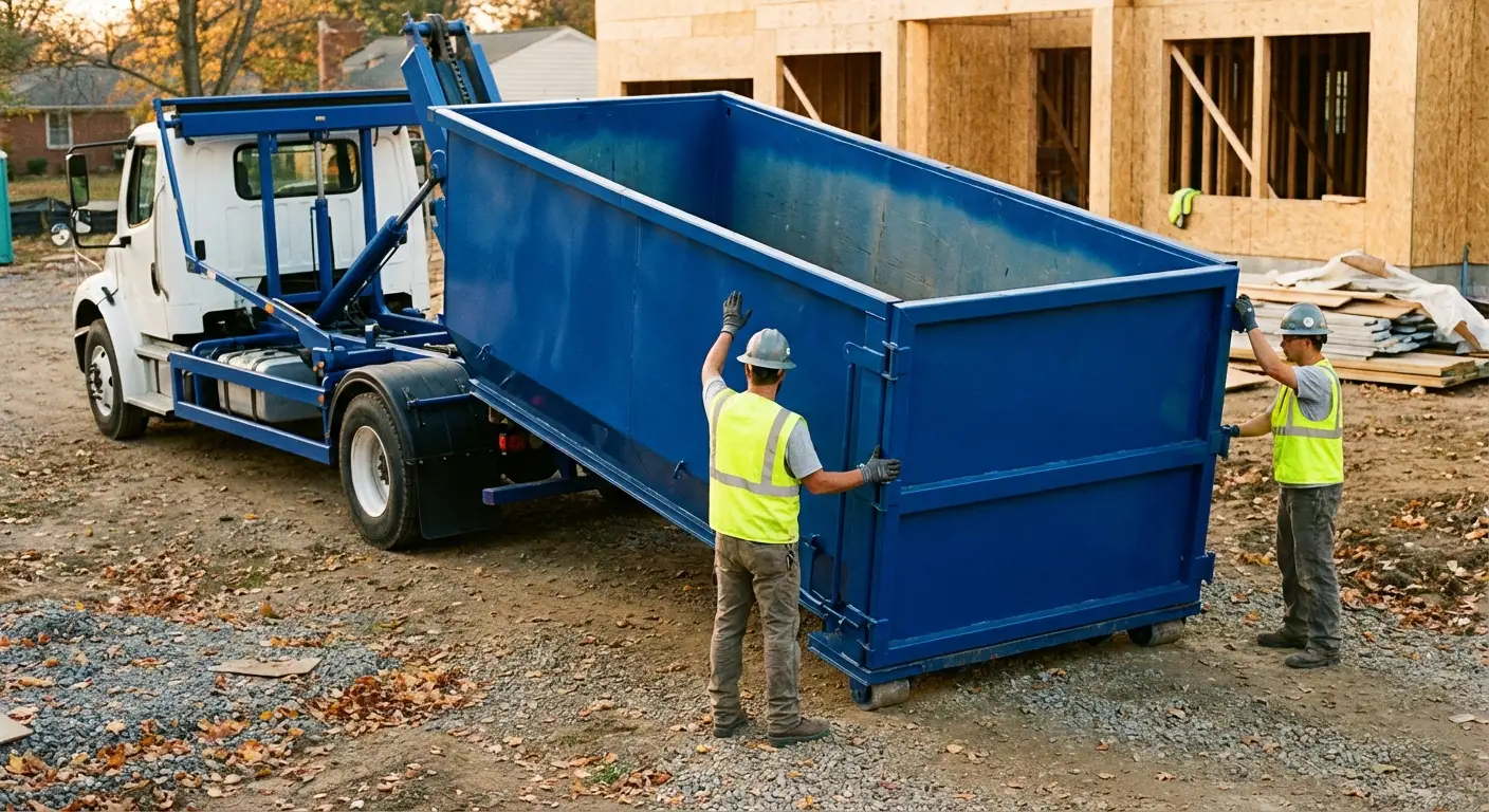 Construction dumpster delivery and waste management in Towson, MD