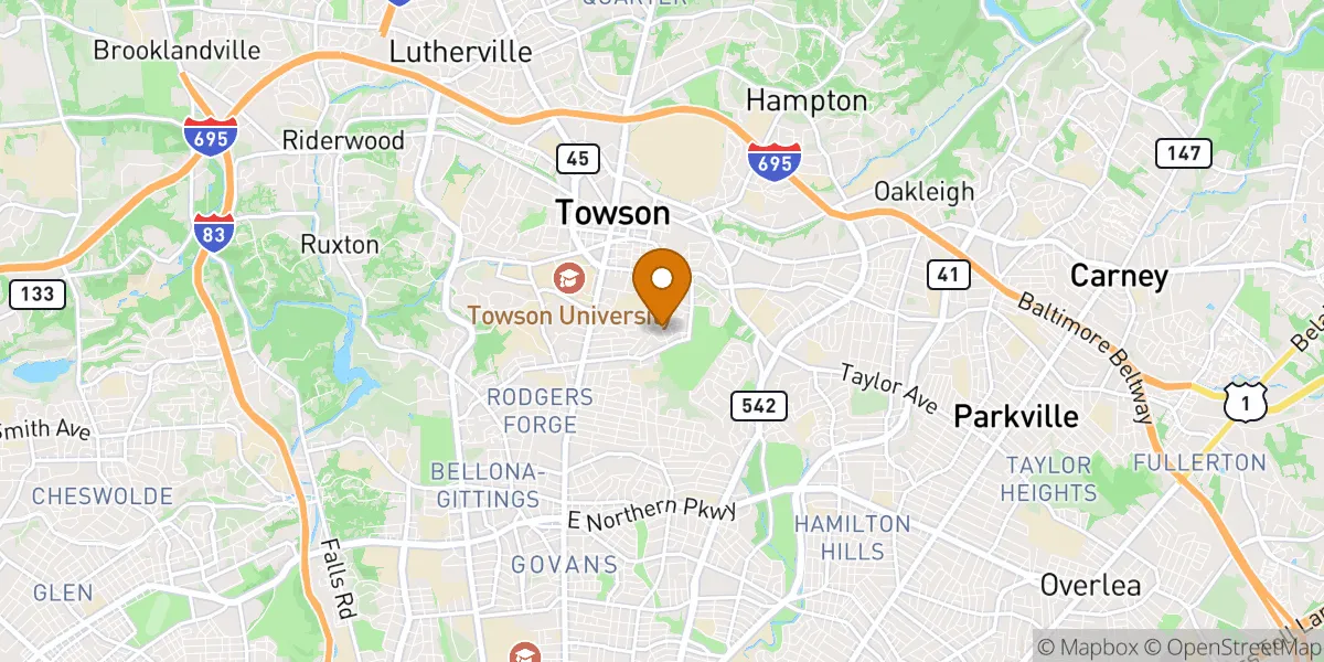  neighborhood map in Towson, MD