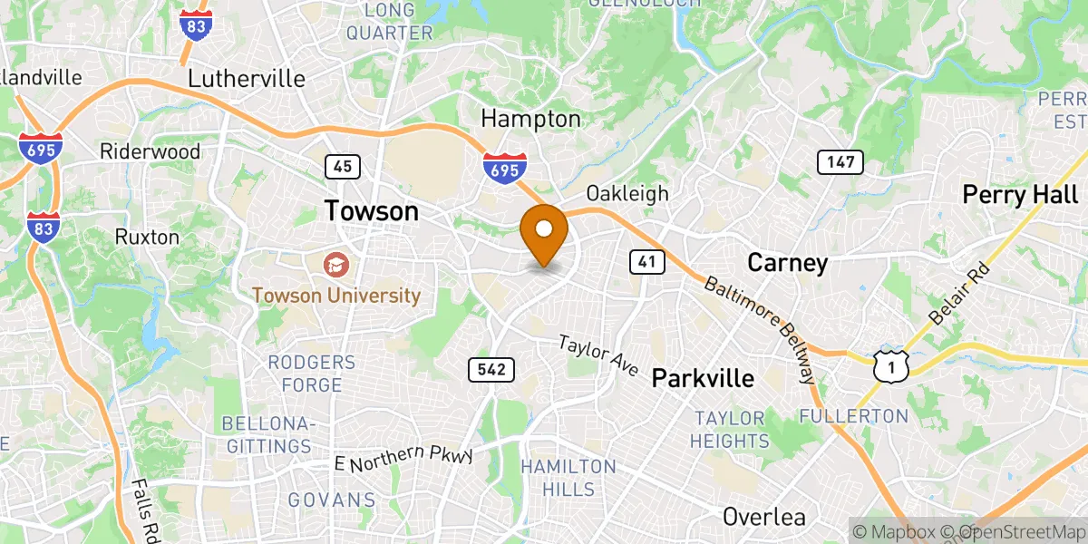  neighborhood map in Towson, MD