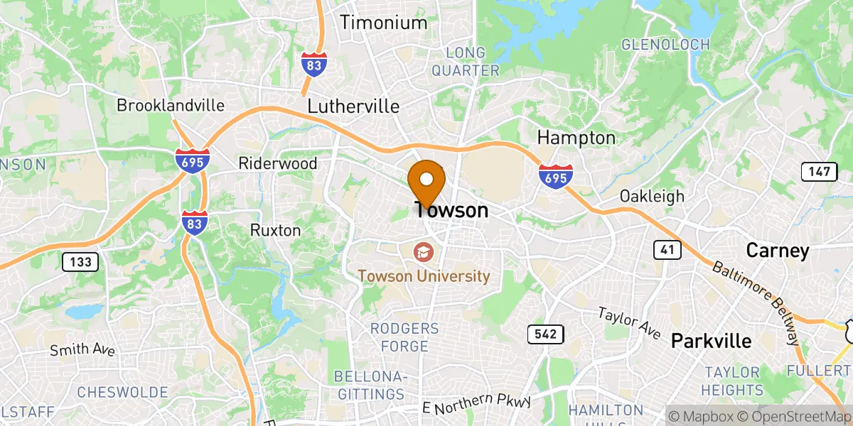  neighborhood map in Towson, MD