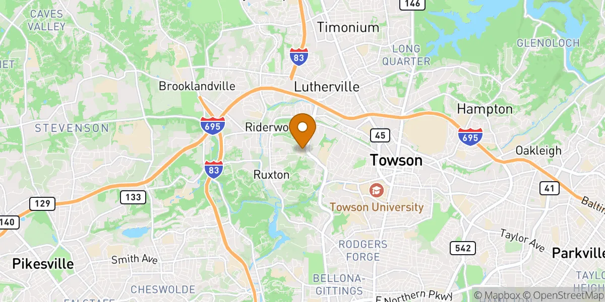  neighborhood map in Towson, MD
