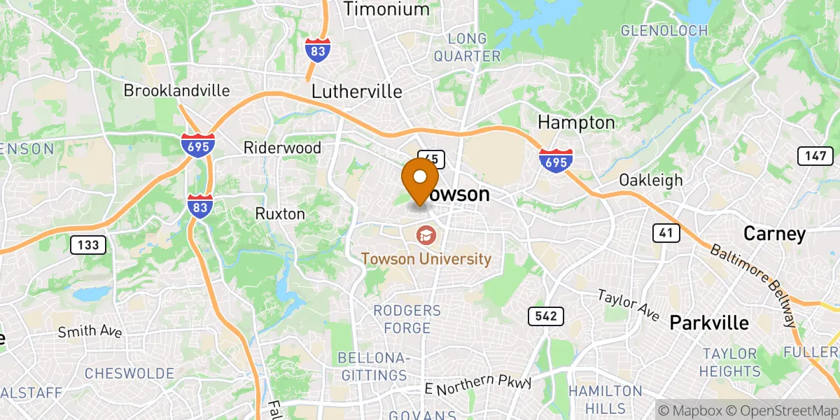  neighborhood map in Towson, MD
