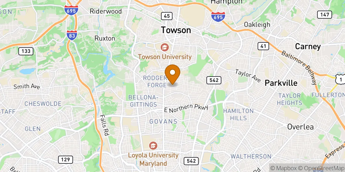  neighborhood map in Towson, MD