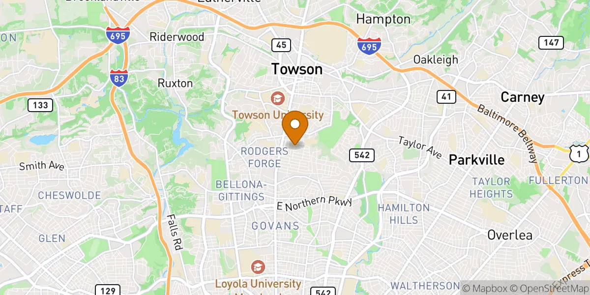  neighborhood map in Towson, MD