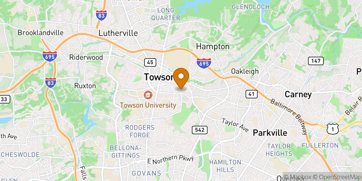  neighborhood map in Towson, MD