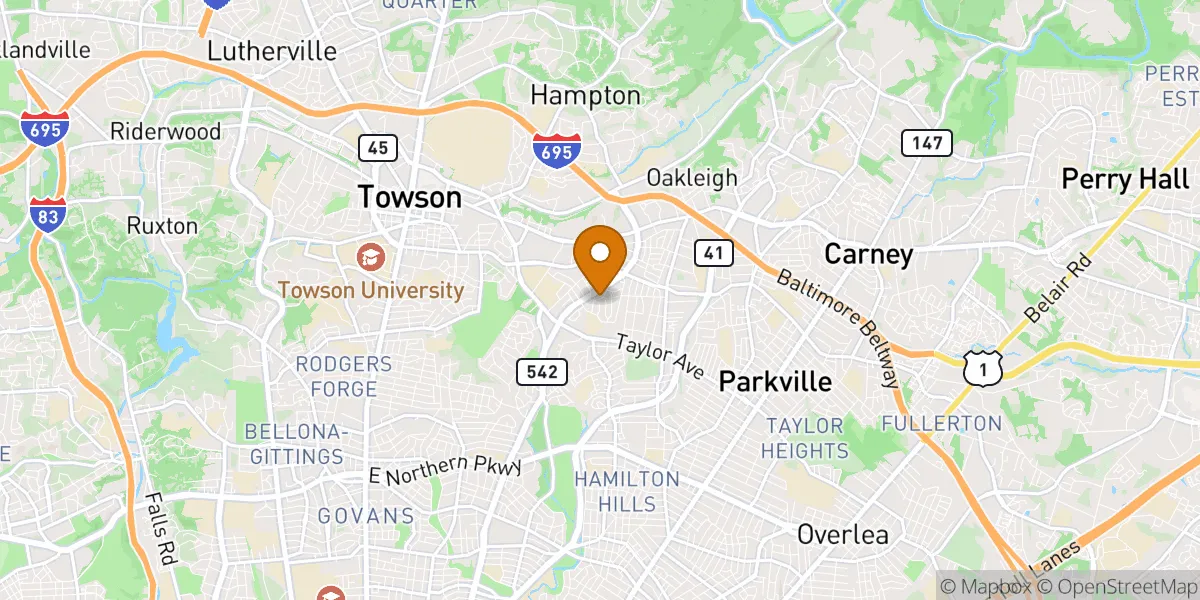  neighborhood map in Towson, MD